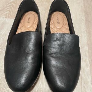Birdies Starling Black Leather Slip-On